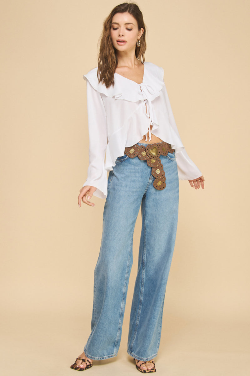 Willow Ruffled Top