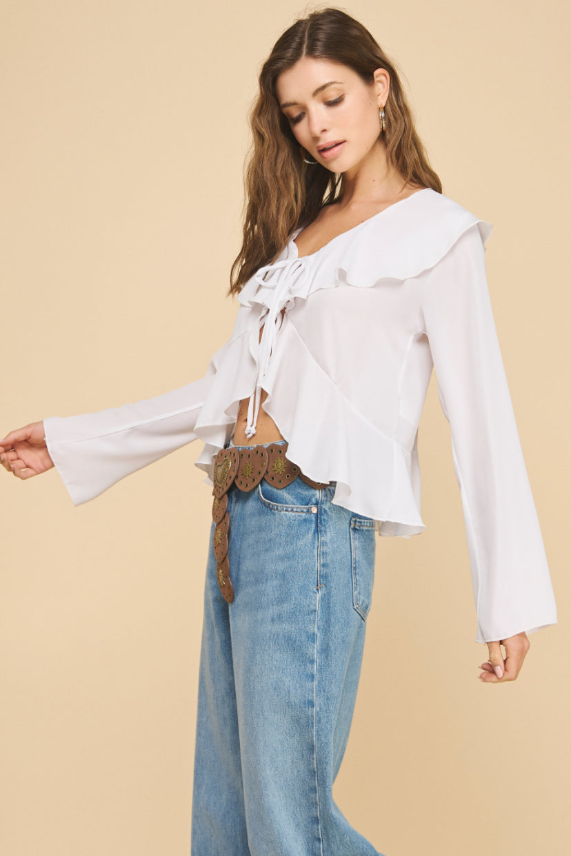 Willow Ruffled Top