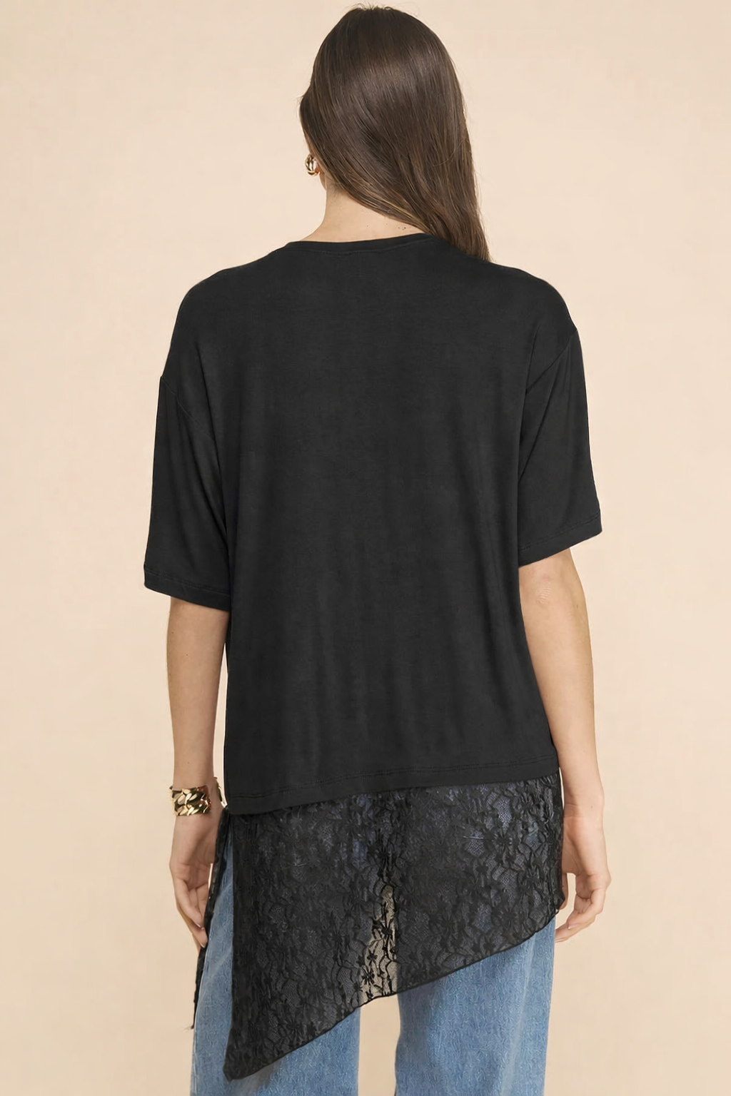 Liora T-shirt with Lace detail