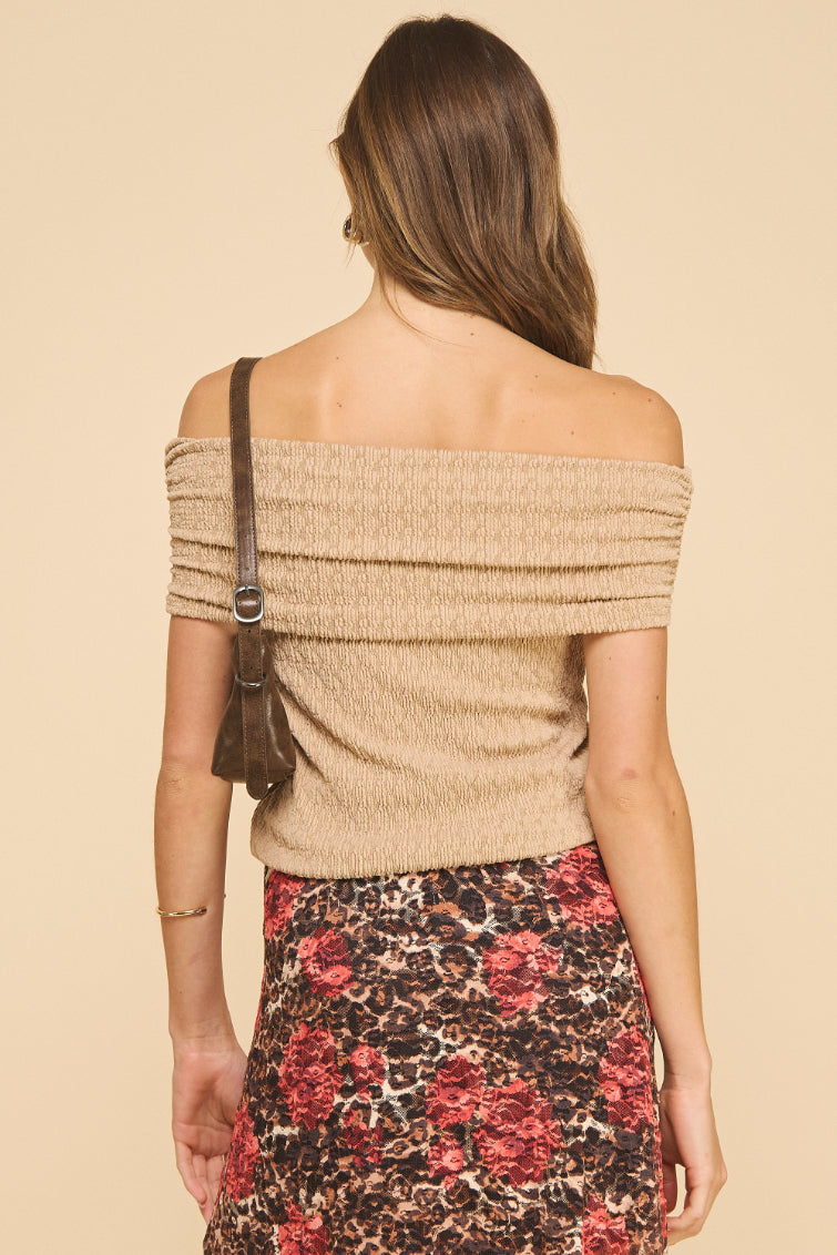 Off The Shoulder Knit Top