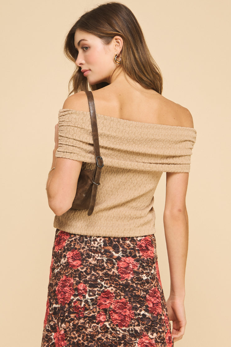 Off The Shoulder Knit Top