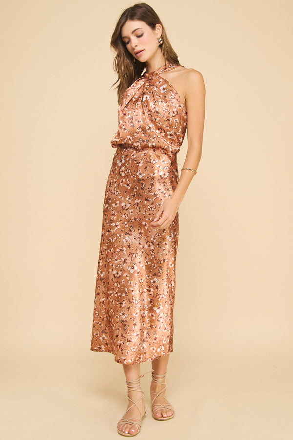 Printed Slip Skirt