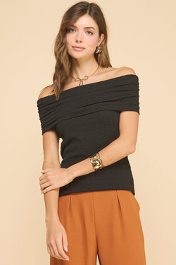 Off The Shoulder Knit Top