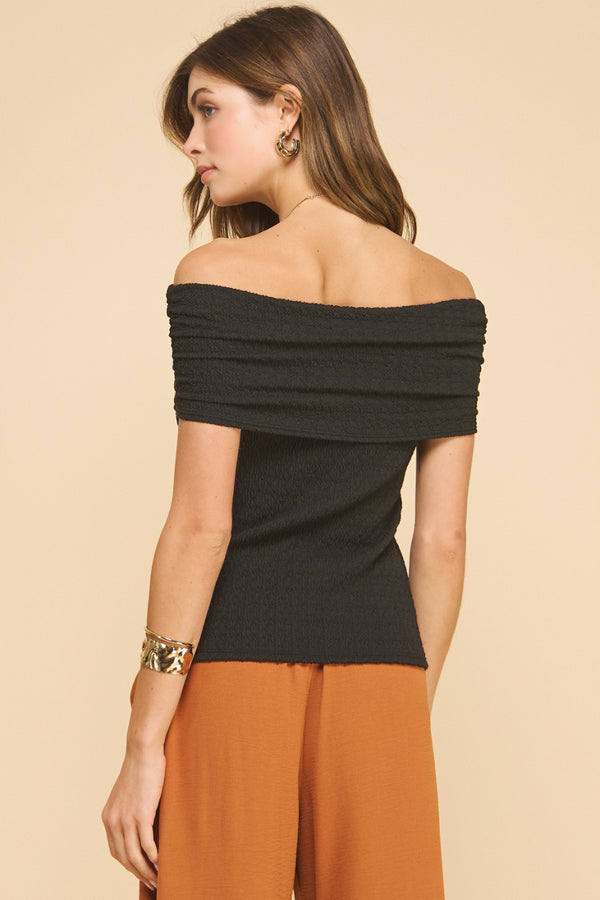 Off The Shoulder Knit Top