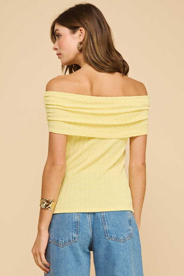 Off The Shoulder Knit Top