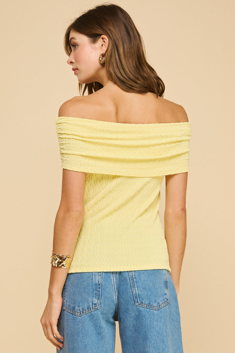 Off The Shoulder Knit Top