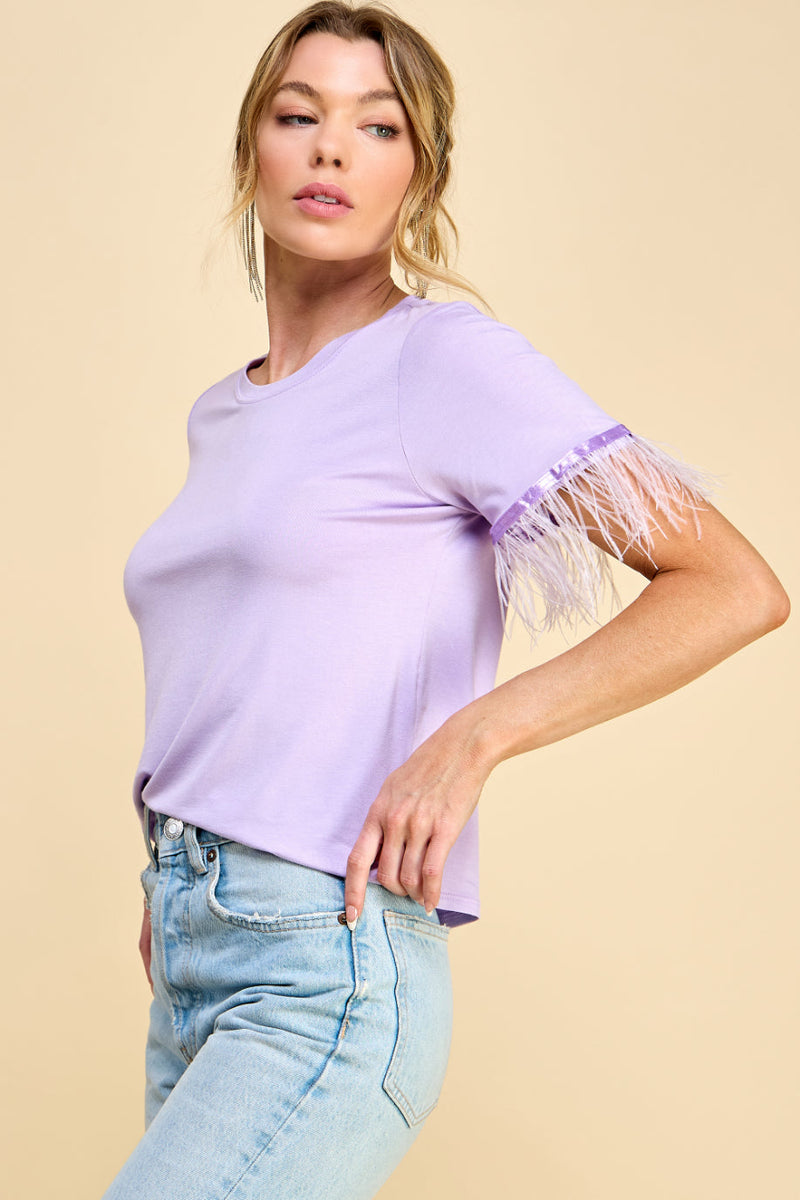 Sunflower Basic t-shirt with Feathers
