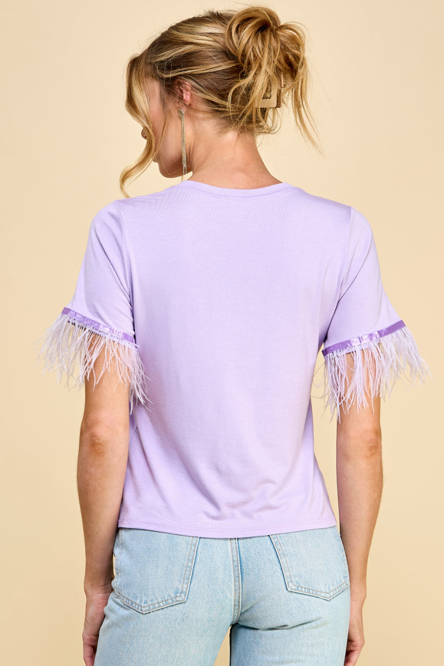 Sunflower Basic t-shirt with Feathers