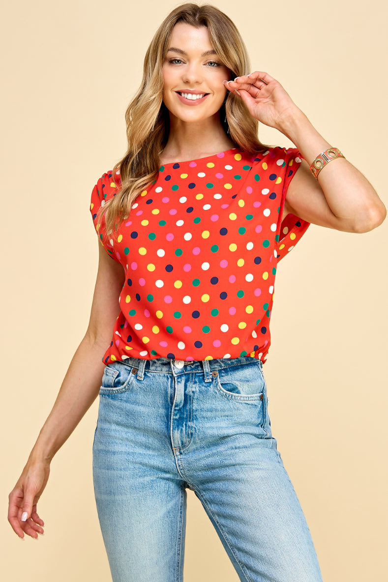 Eos Polkadot Blouse