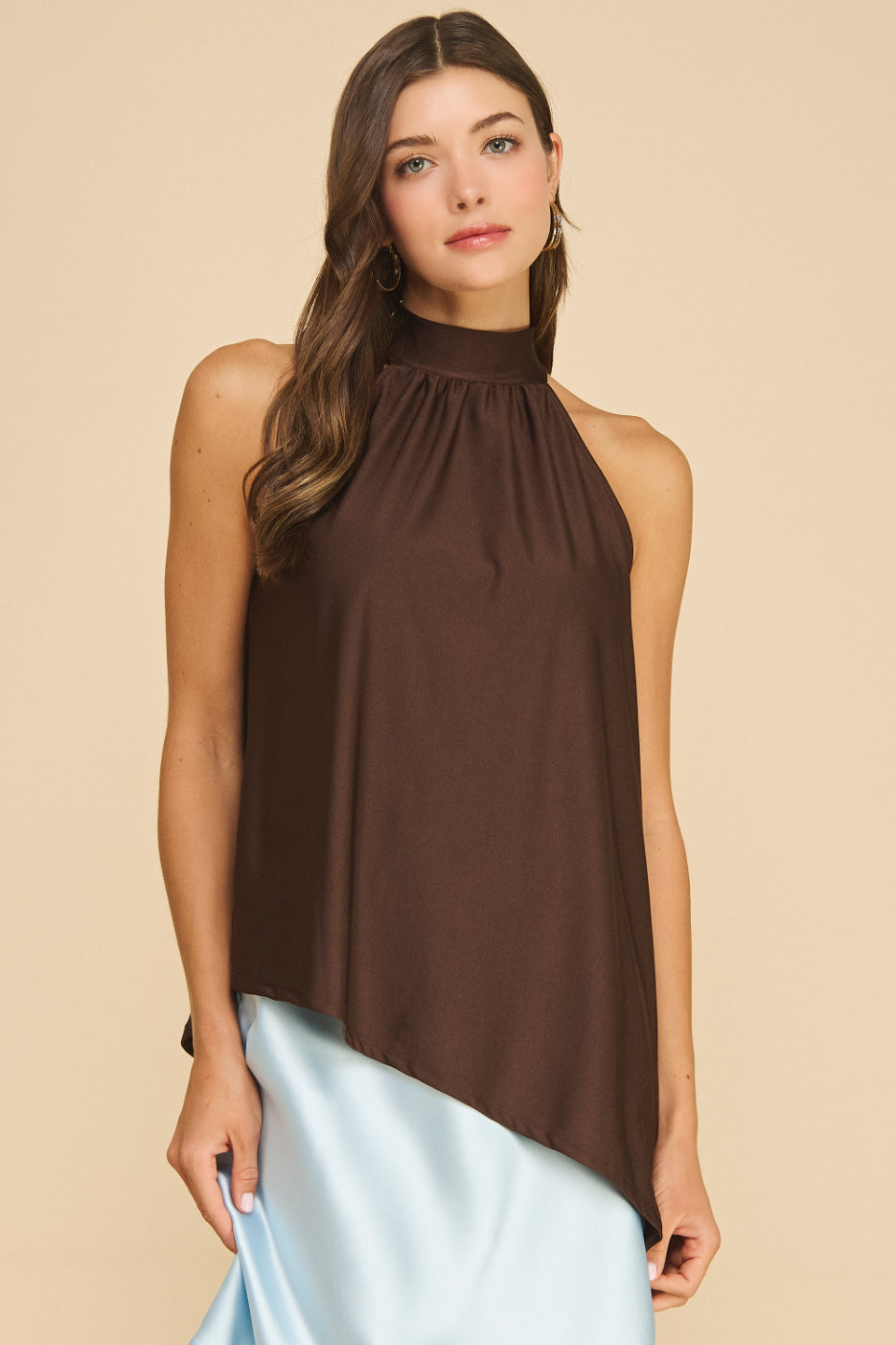 Avira Knit Shiny Blouse