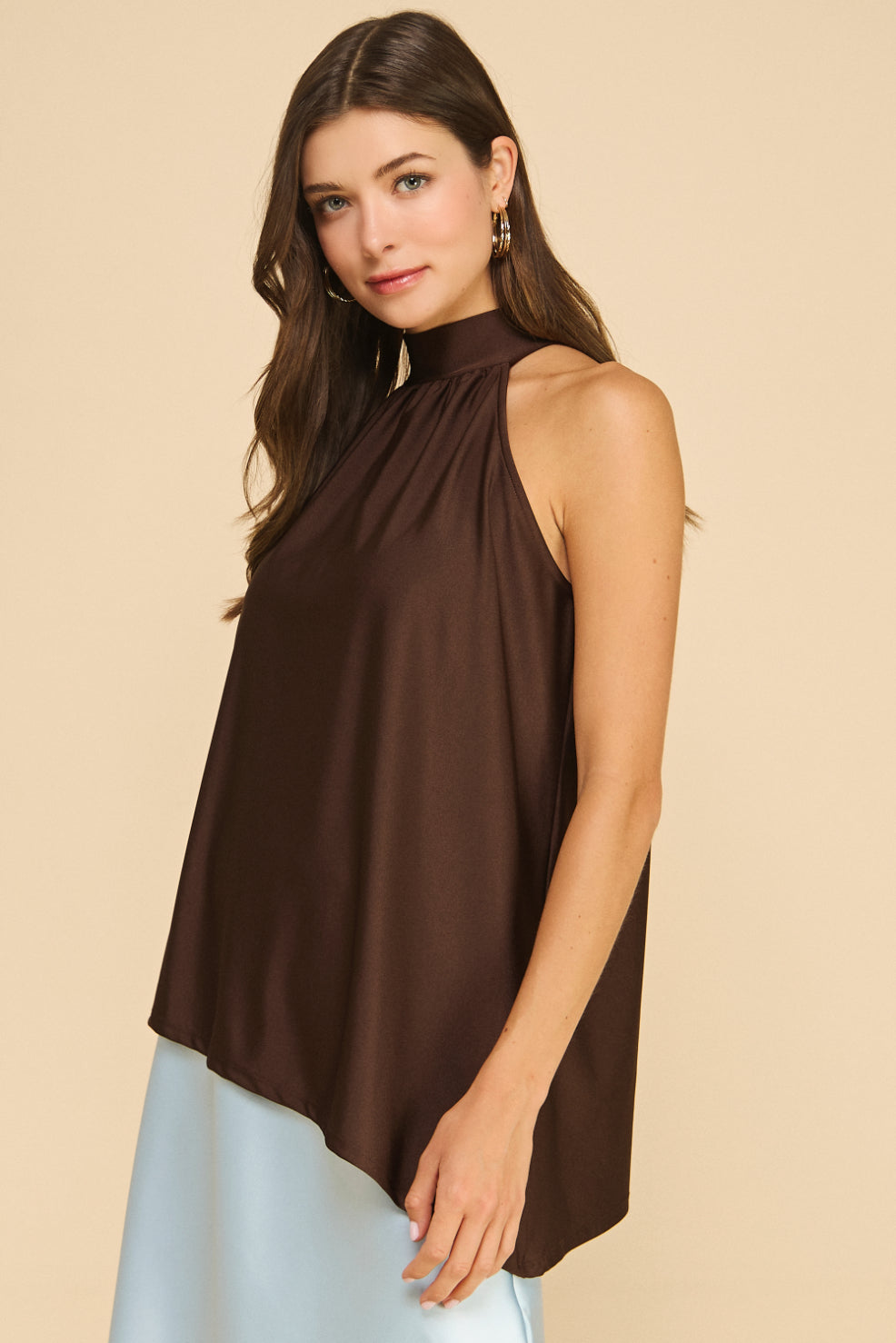 Avira Knit Shiny Blouse