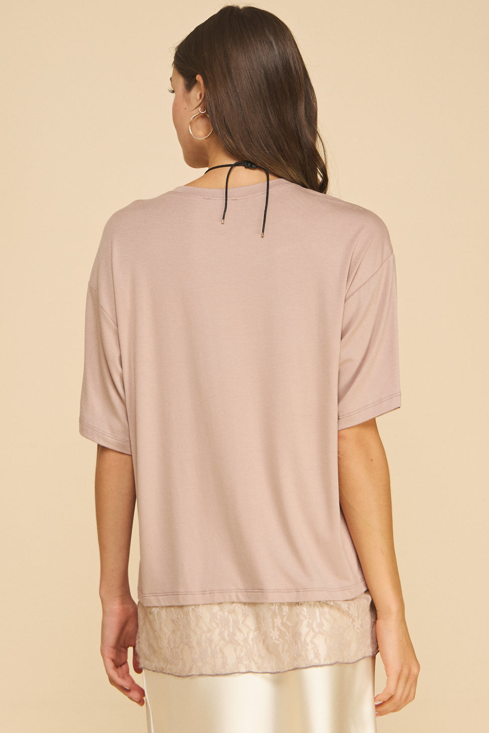 Aurielle T-shirt with Lace detail