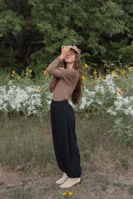 Off The Shoulder Long Sleeves Top