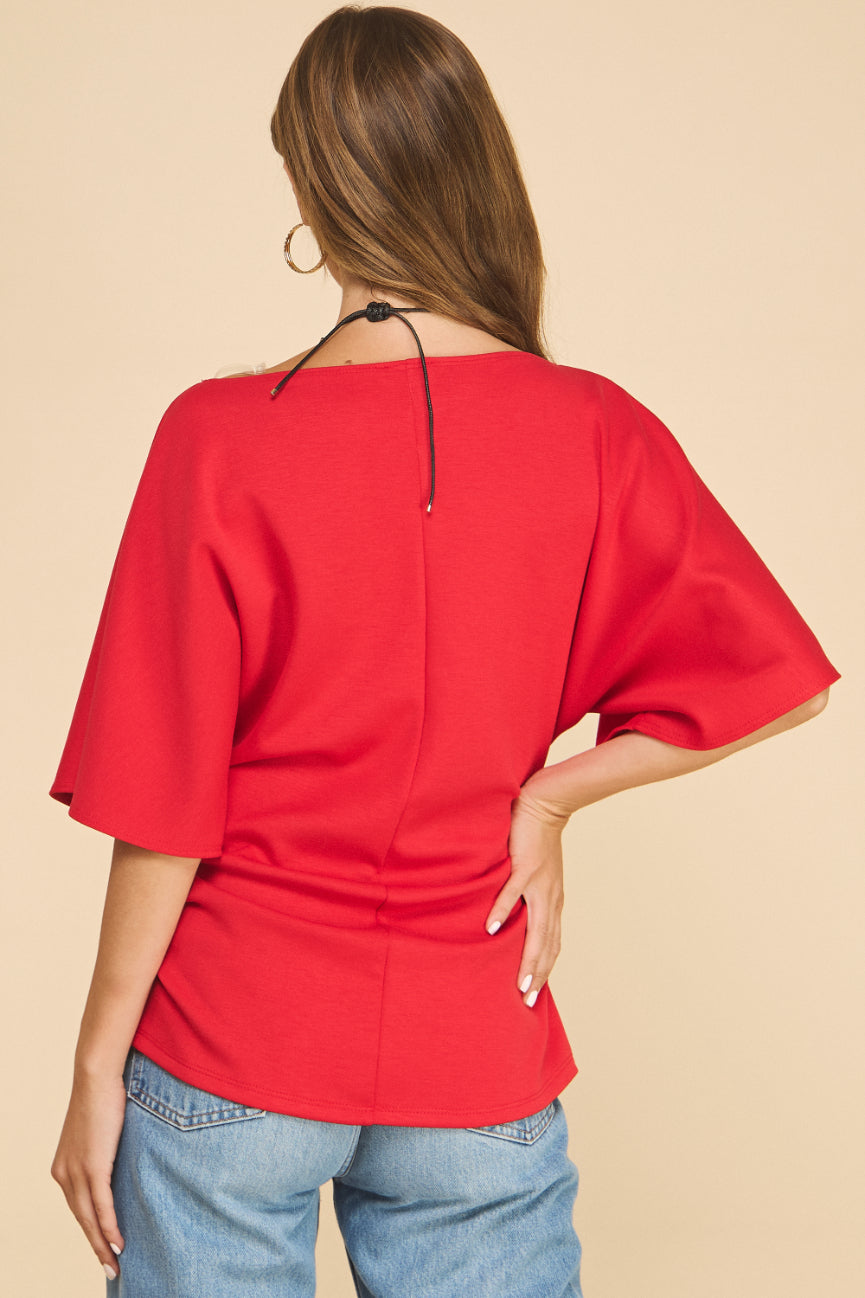 Elise Side Ruched Top