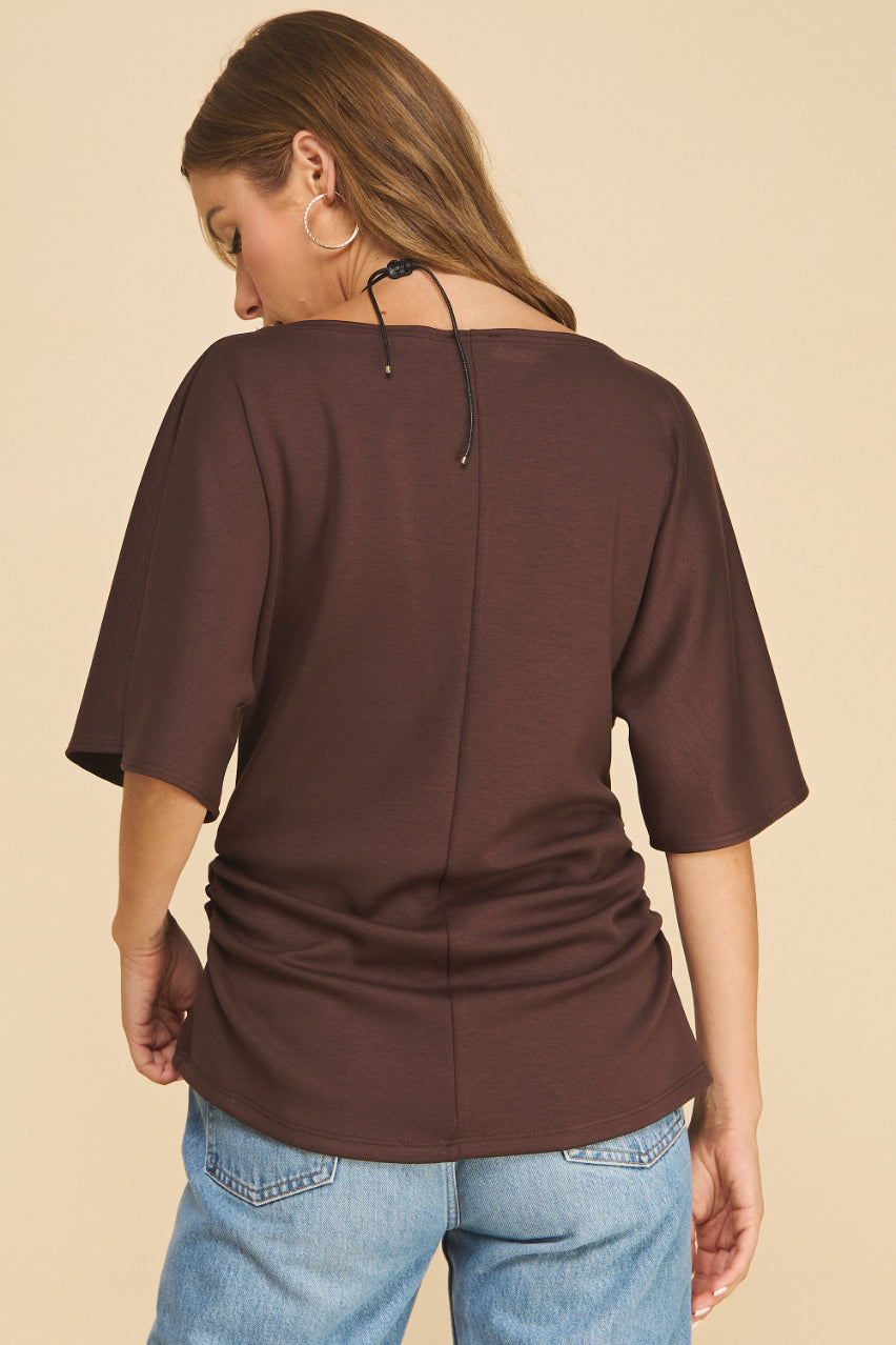 Elise Side Ruched Top