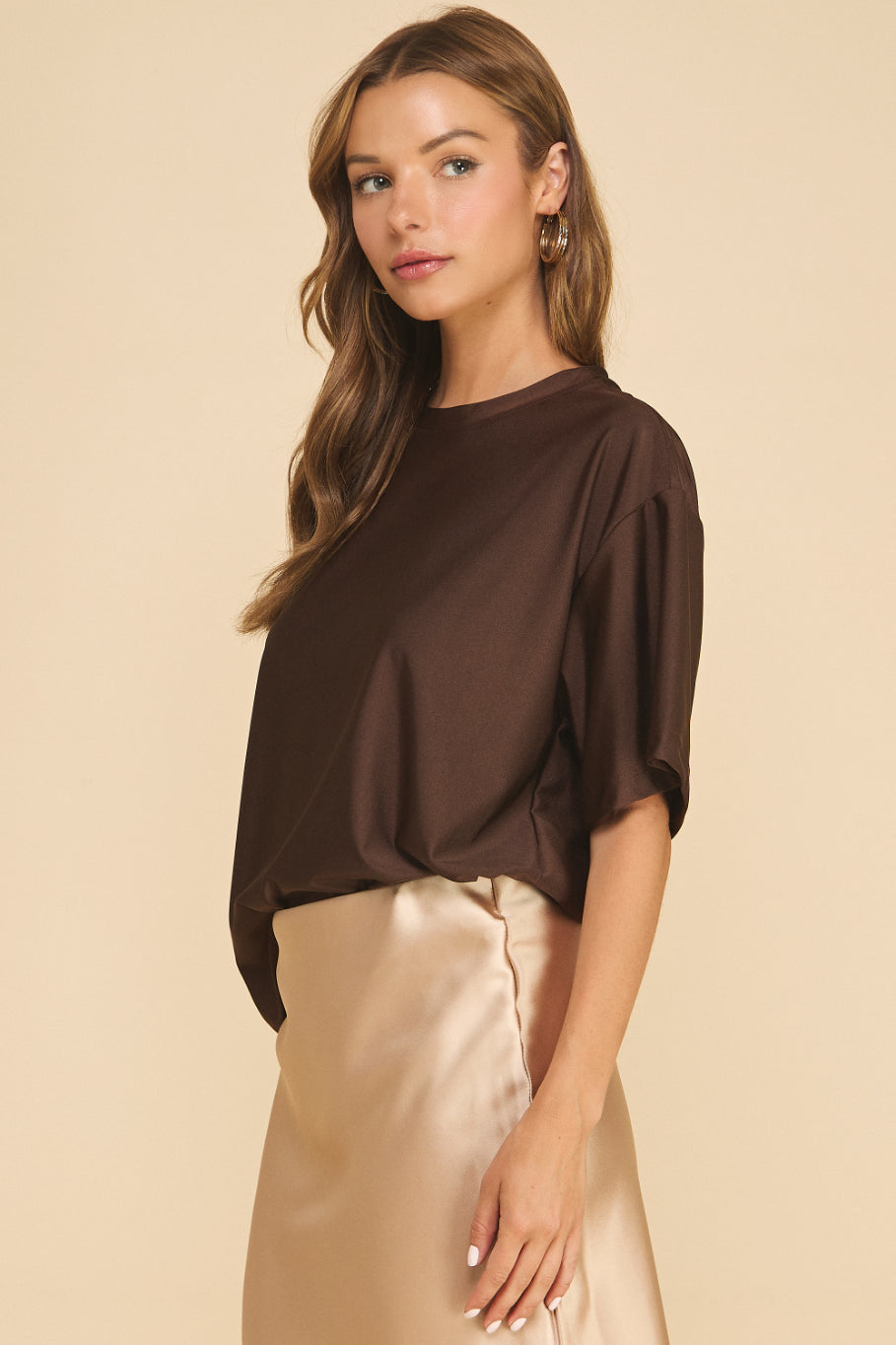 Shimmer Oversized Top