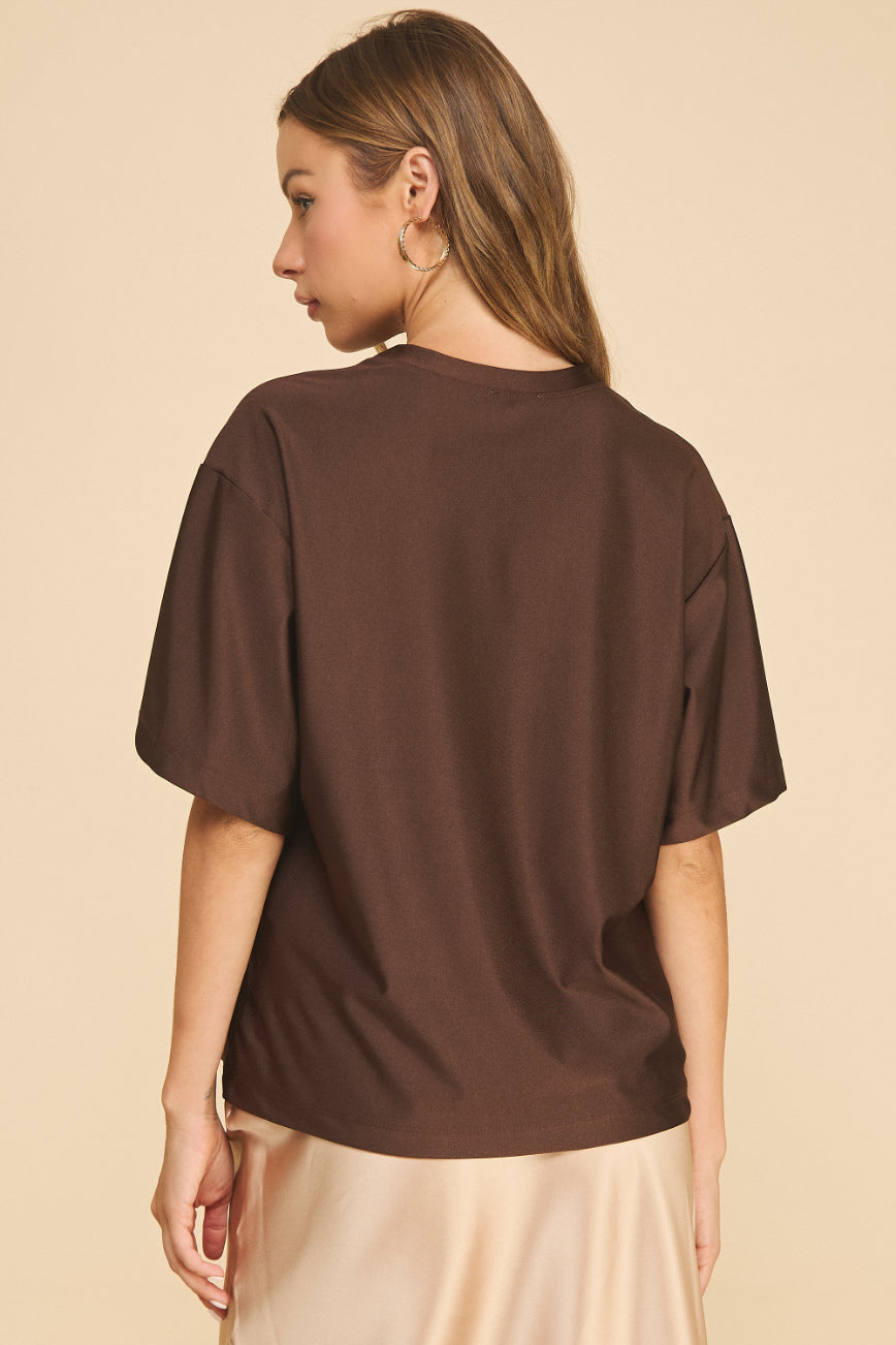 Shimmer Oversized Top