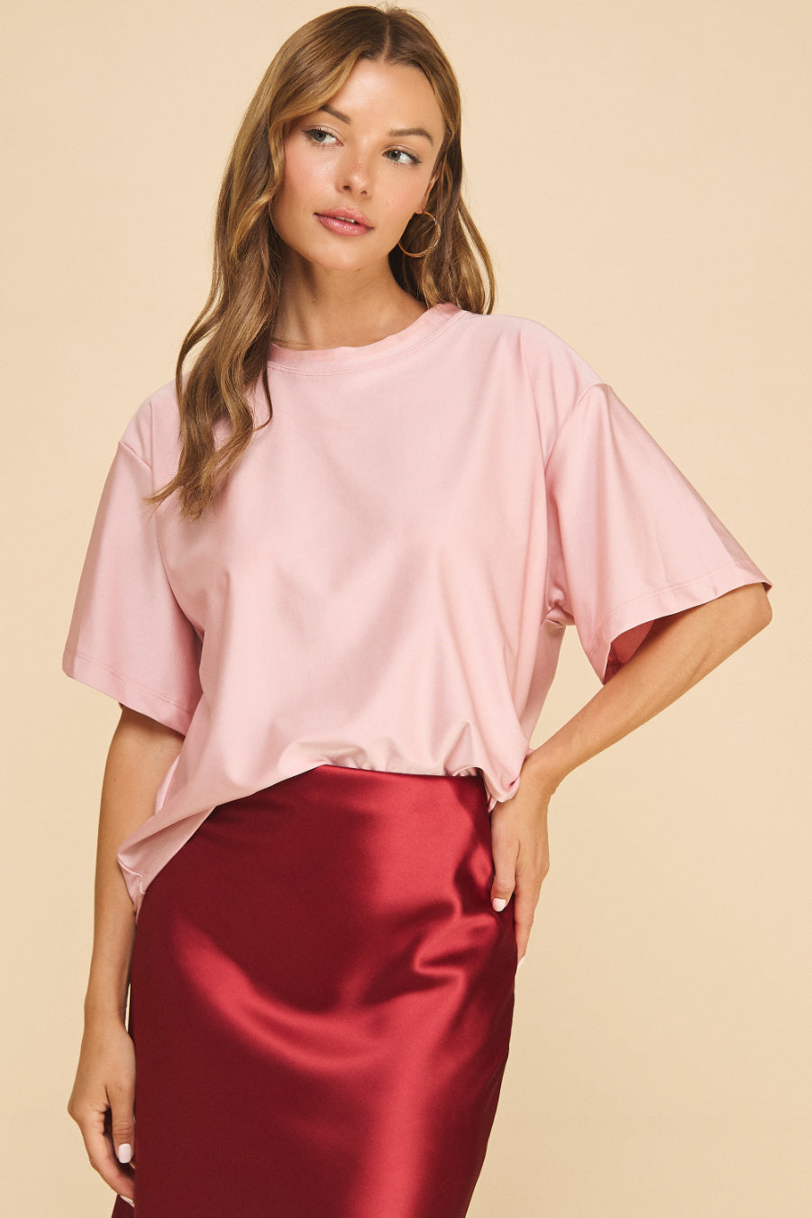Shimmer Oversized Top