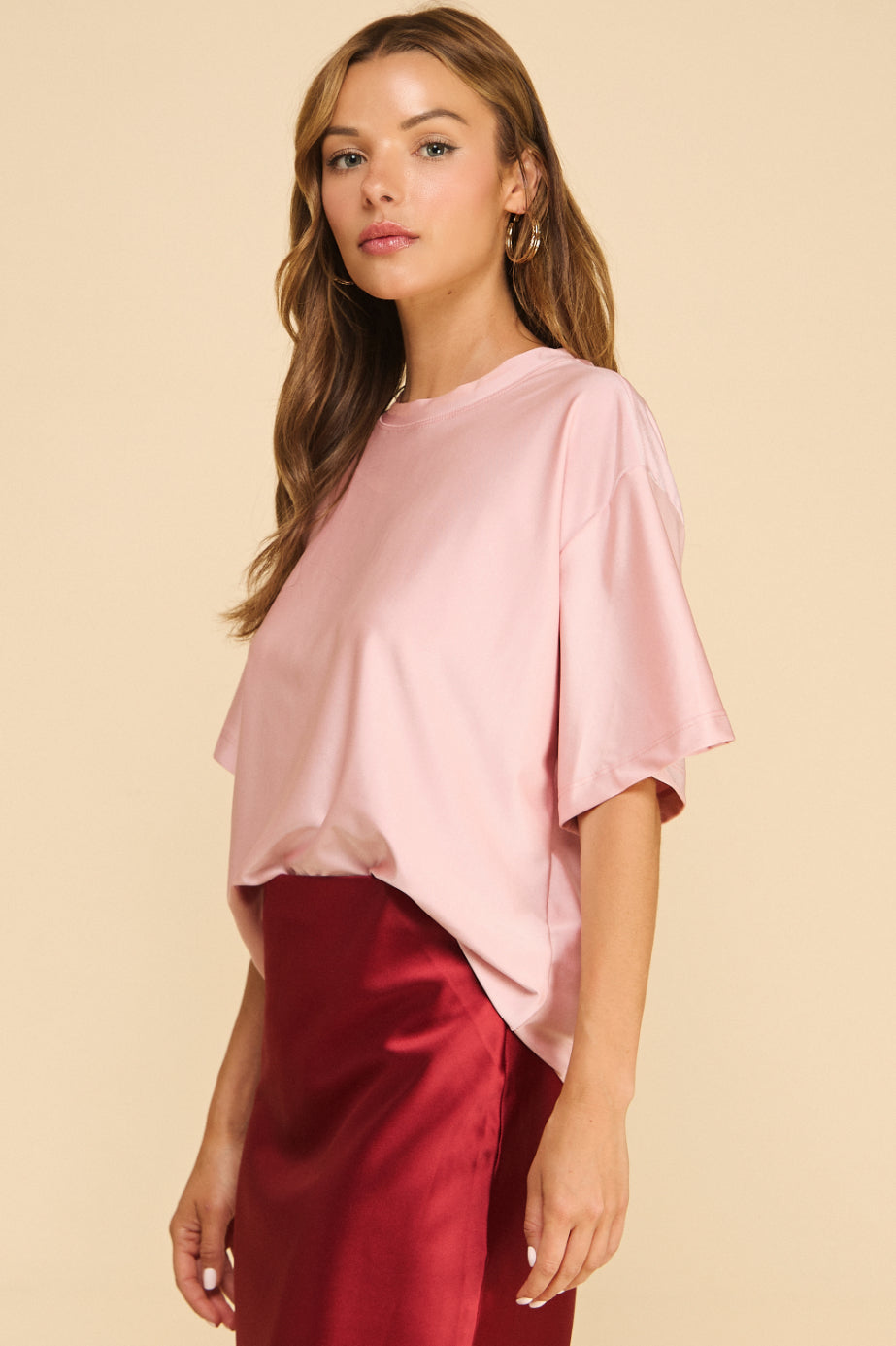 Shimmer Oversized Top