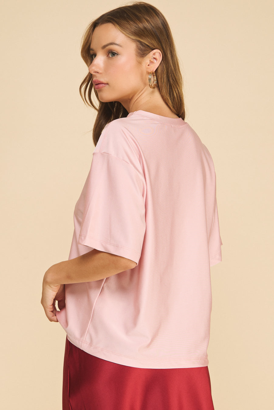 Shimmer Oversized Top