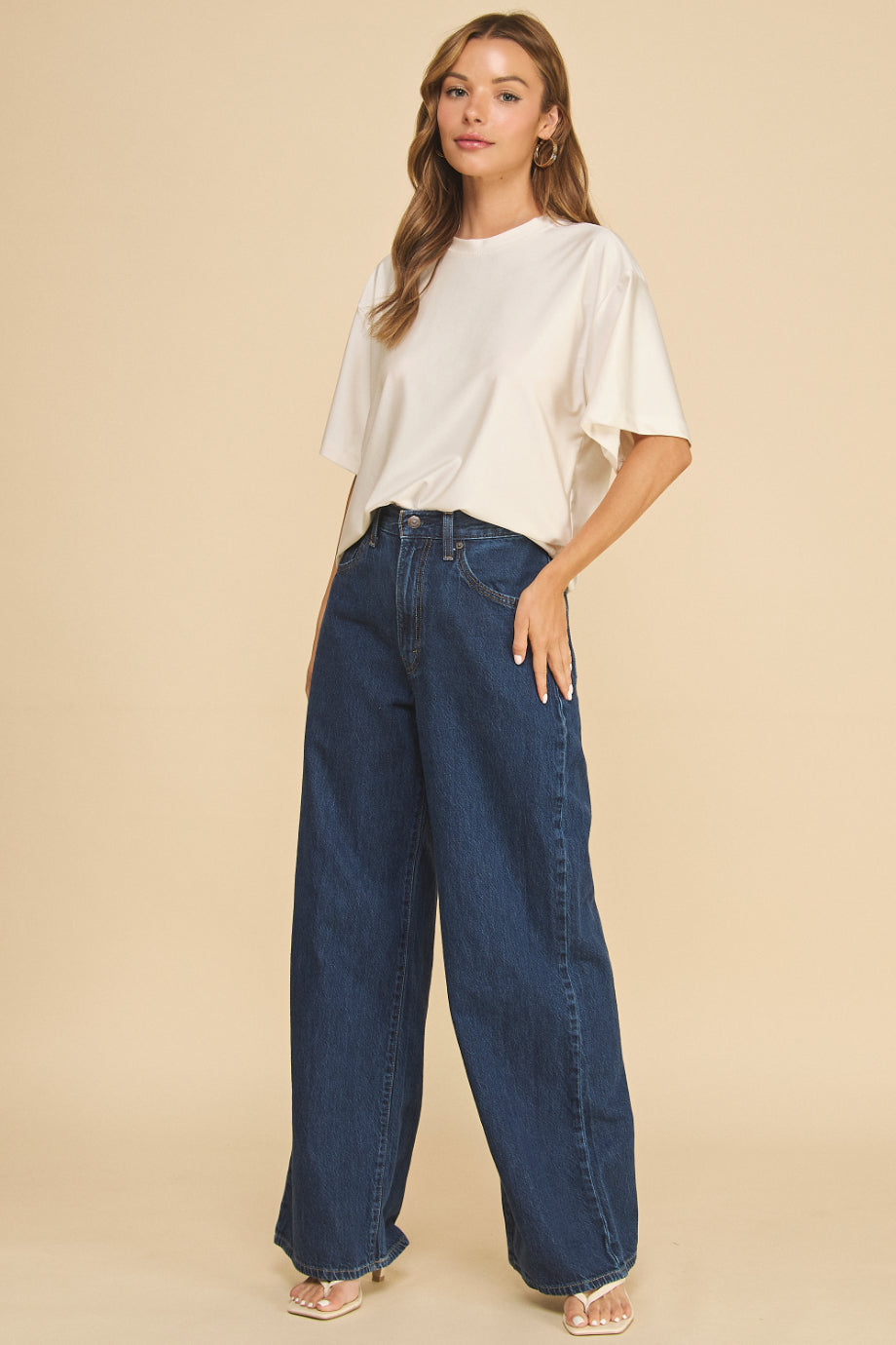 Shimmer Oversized Top