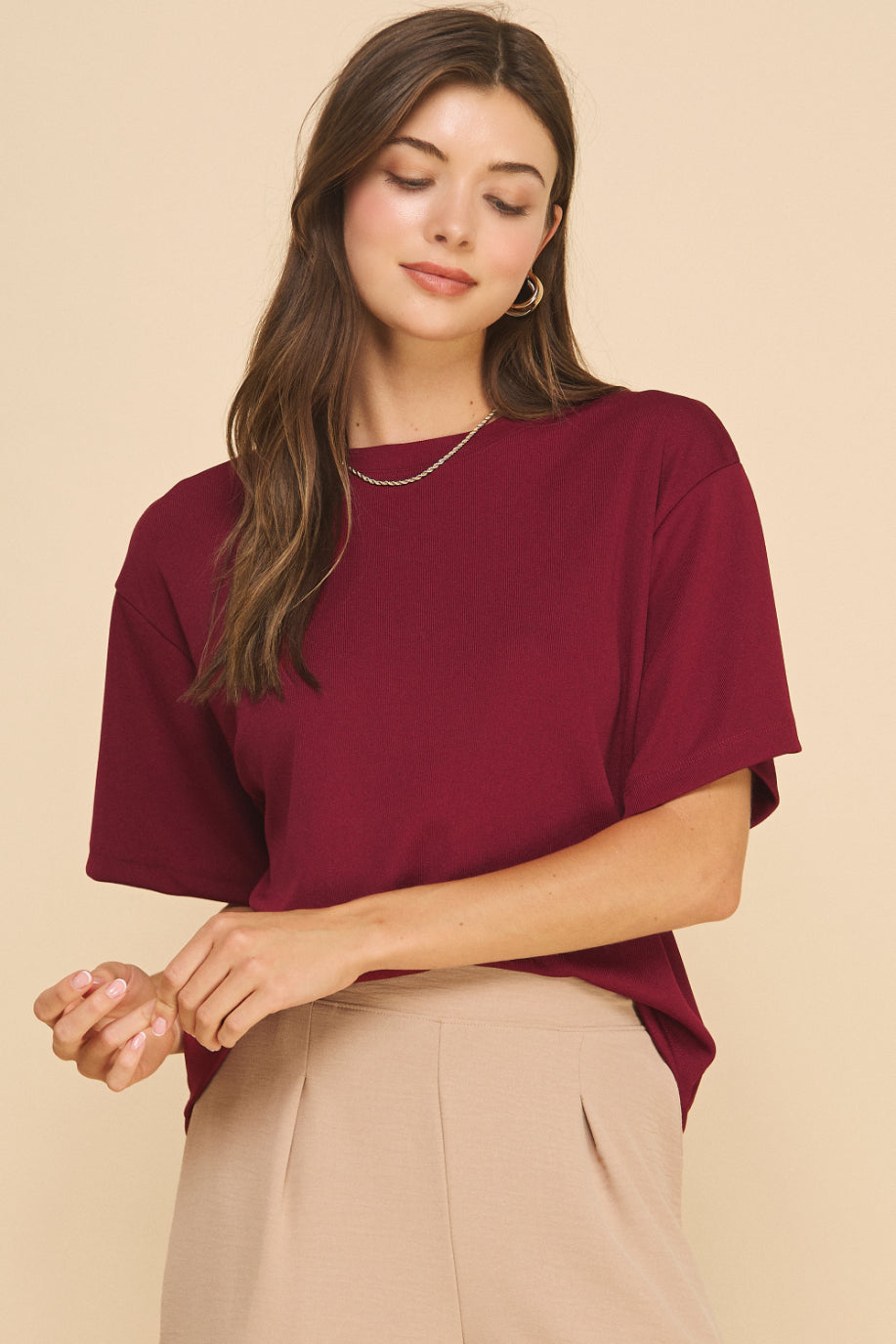 Boxy Rib T-shirt