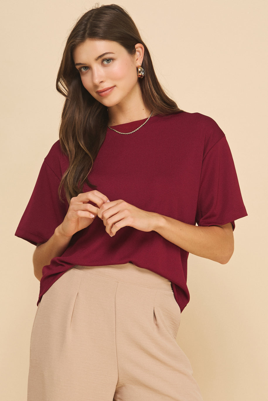Boxy Rib T-shirt