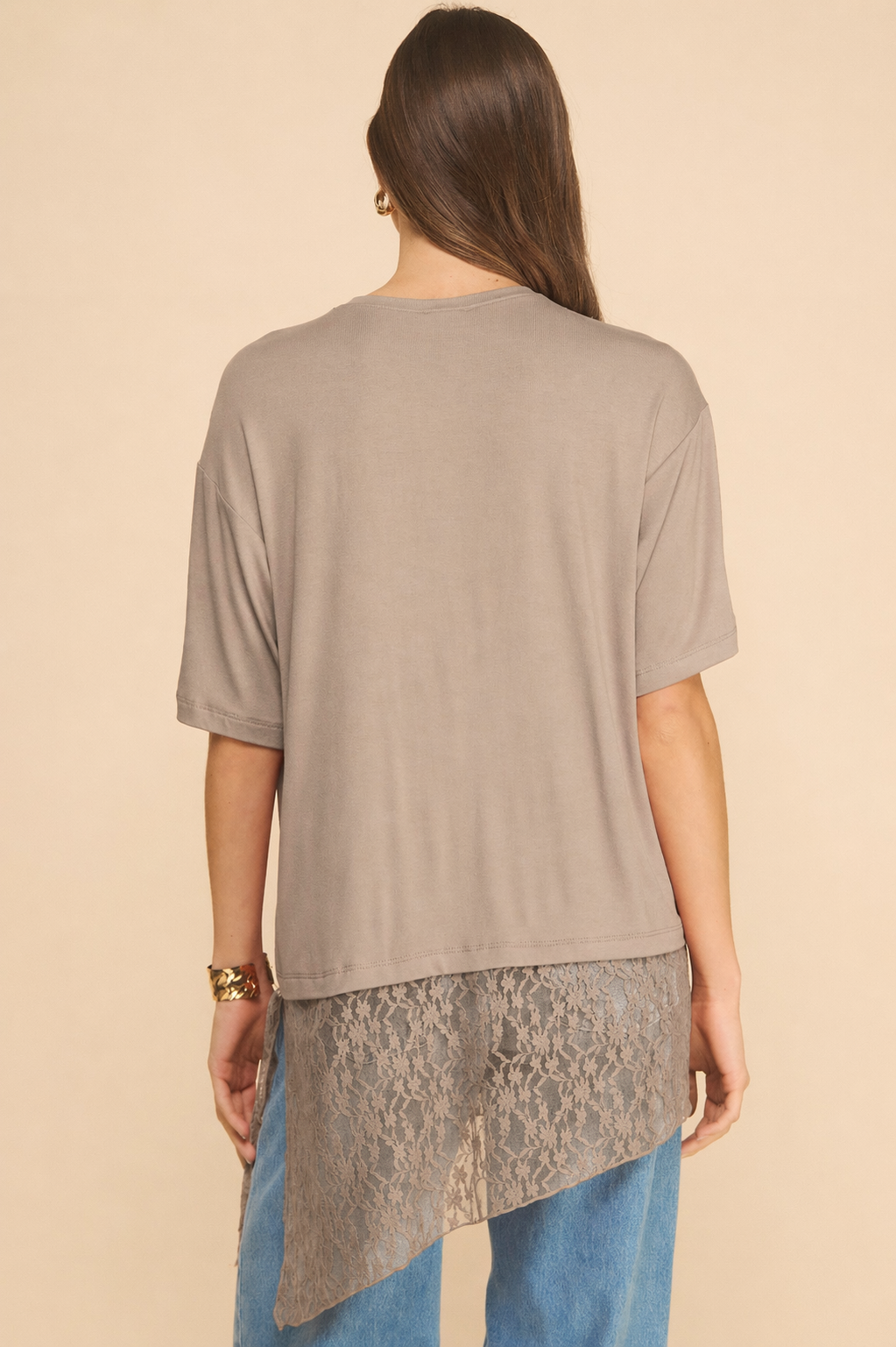 Liora T-shirt with Lace detail