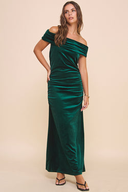 Sofia Off Shoulder Velvet Dress