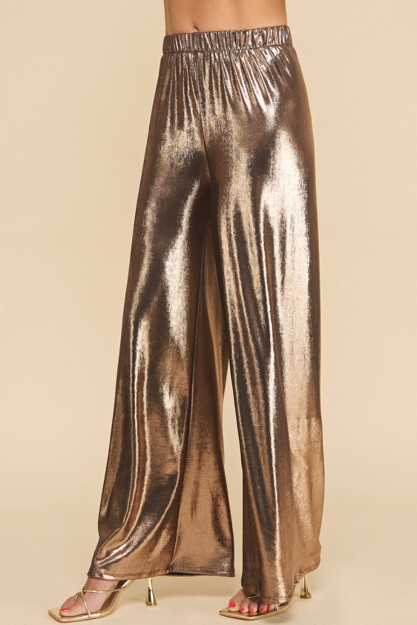 Slinky Metallic Pants