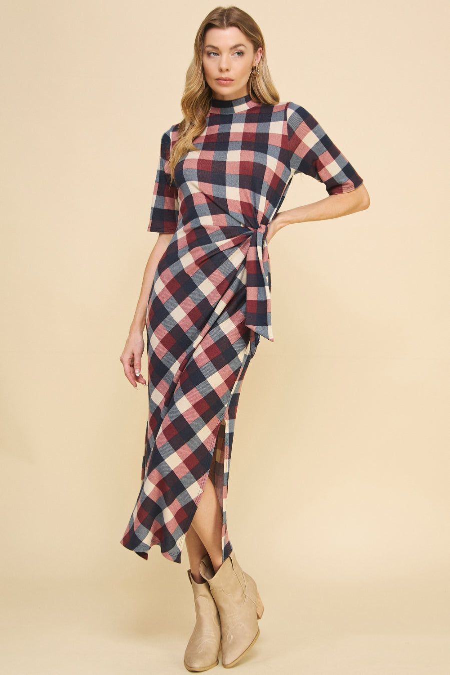 Anastasia Checkered Dress