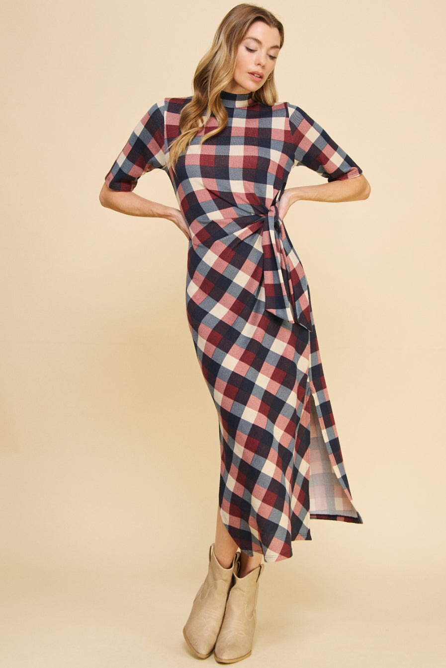 Anastasia Checkered Dress