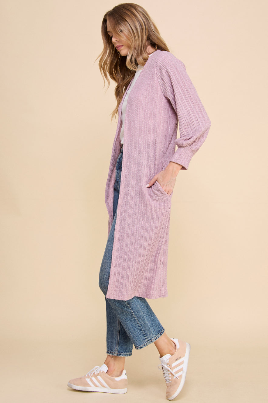 Macaron Pleated Cardigan