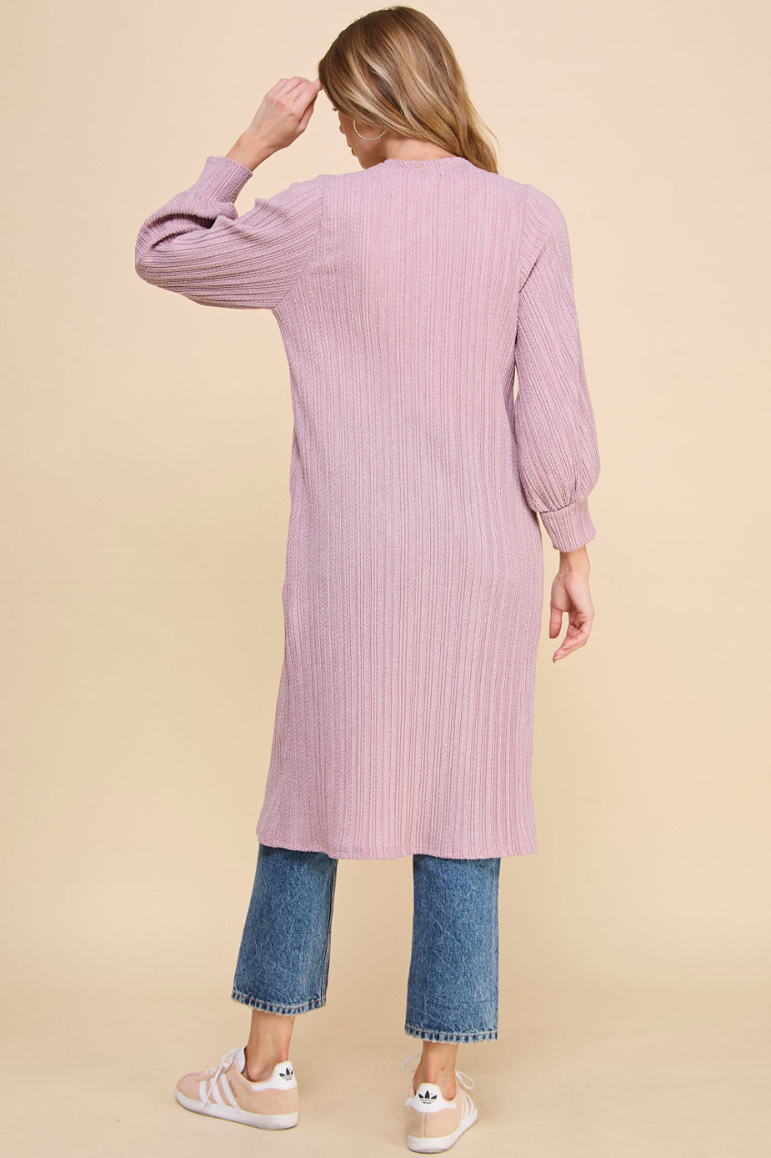 Macaron Pleated Cardigan