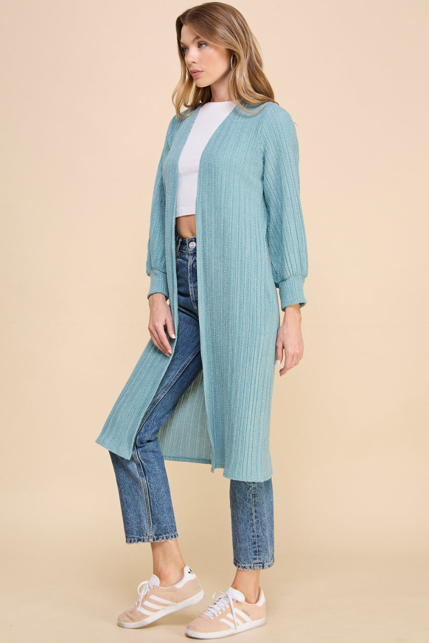 Macaron Pleated Cardigan