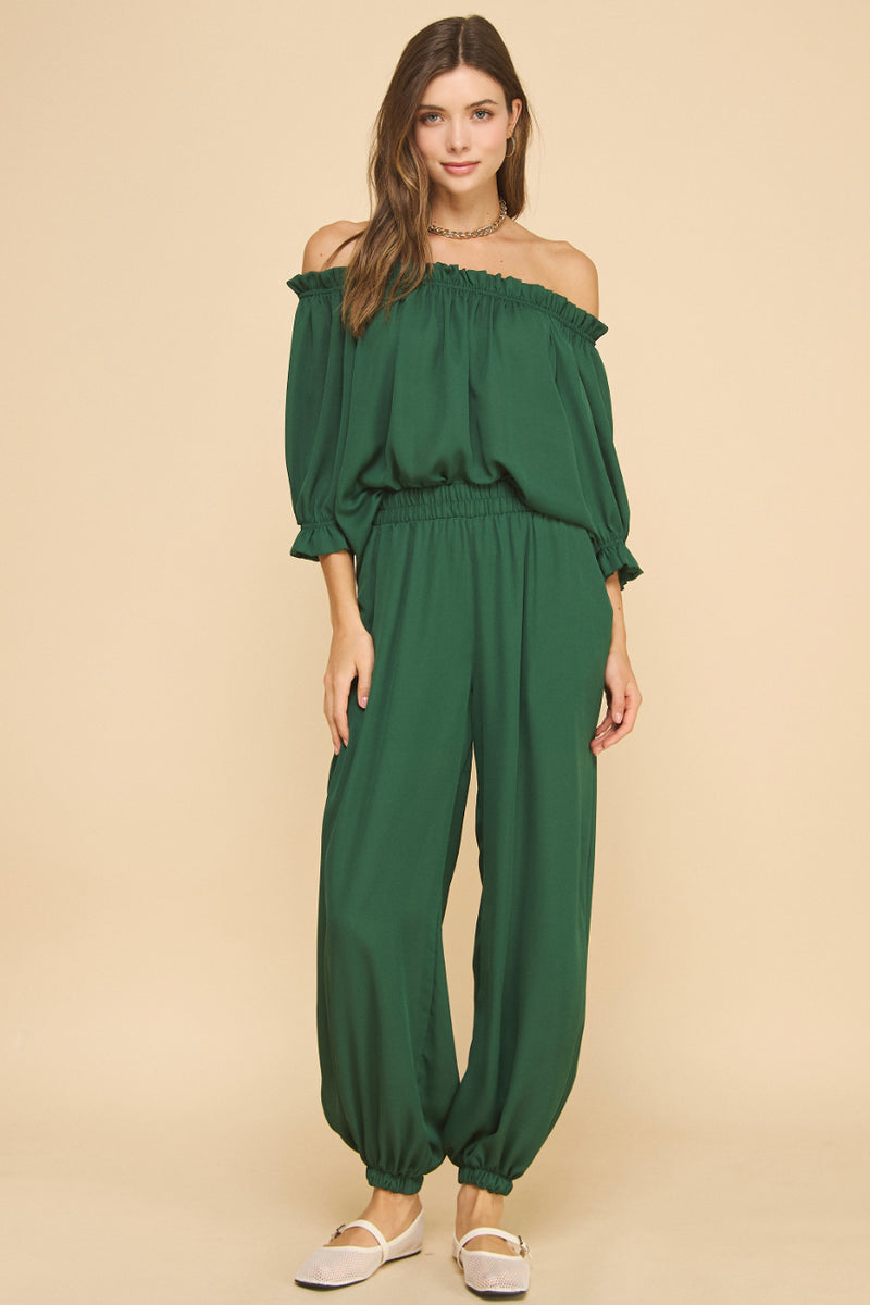 Off the shoulder Chiffon Top