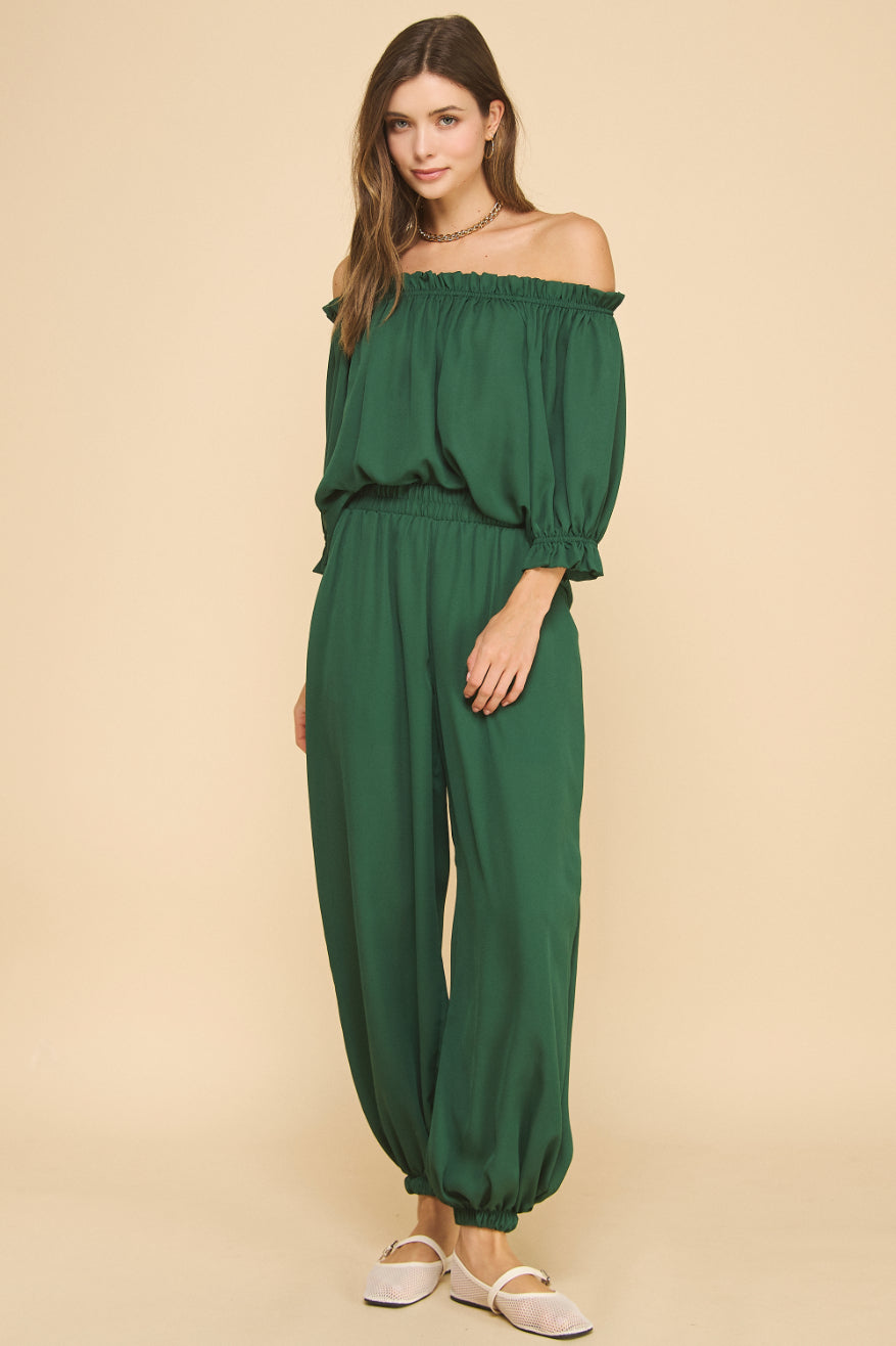 Off the shoulder Chiffon Top