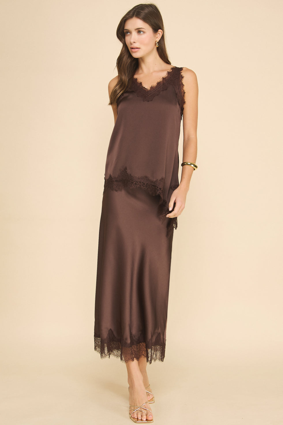Muse Slip Skirt with Lace Detail