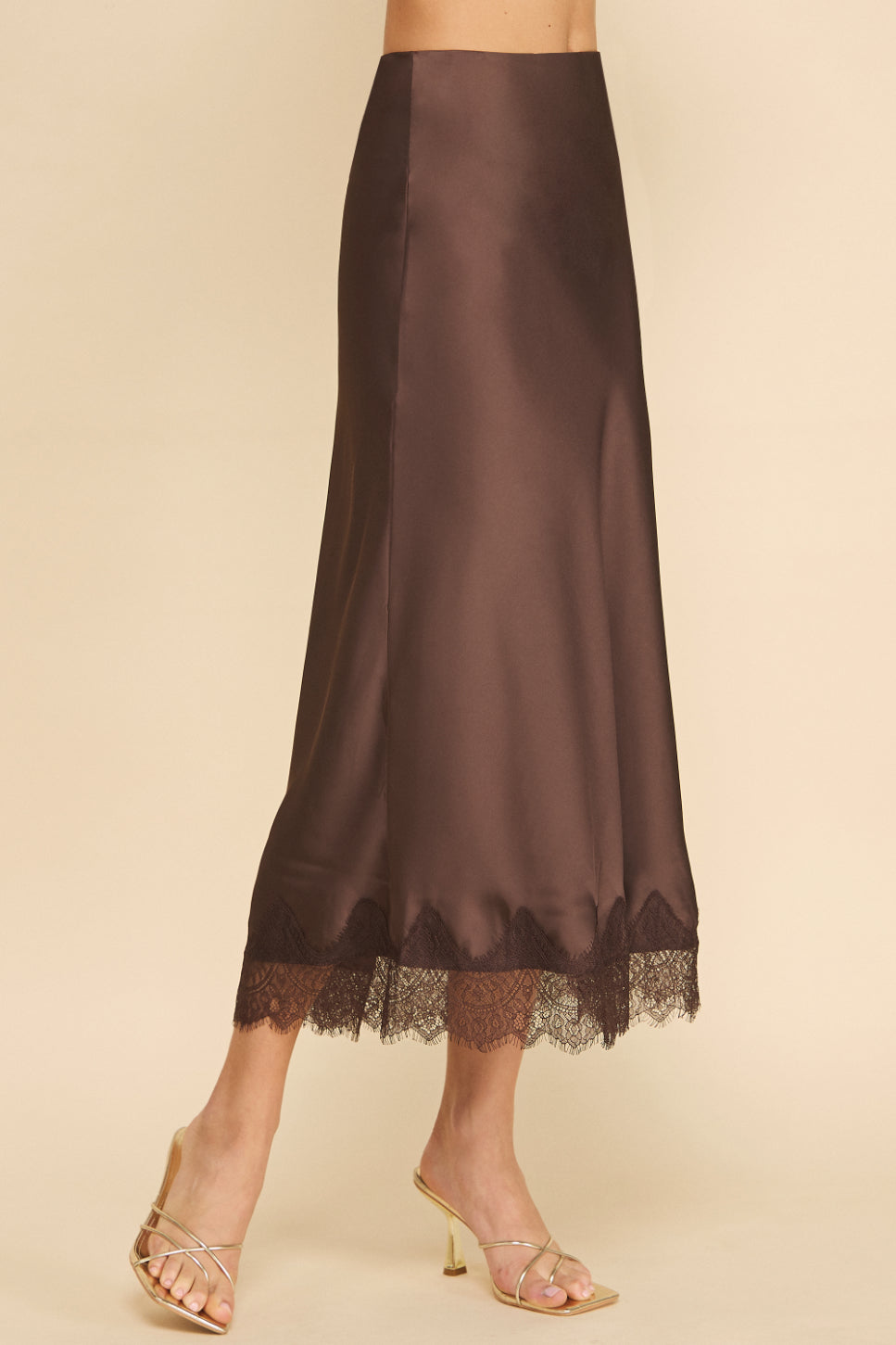 Muse Slip Skirt with Lace Detail