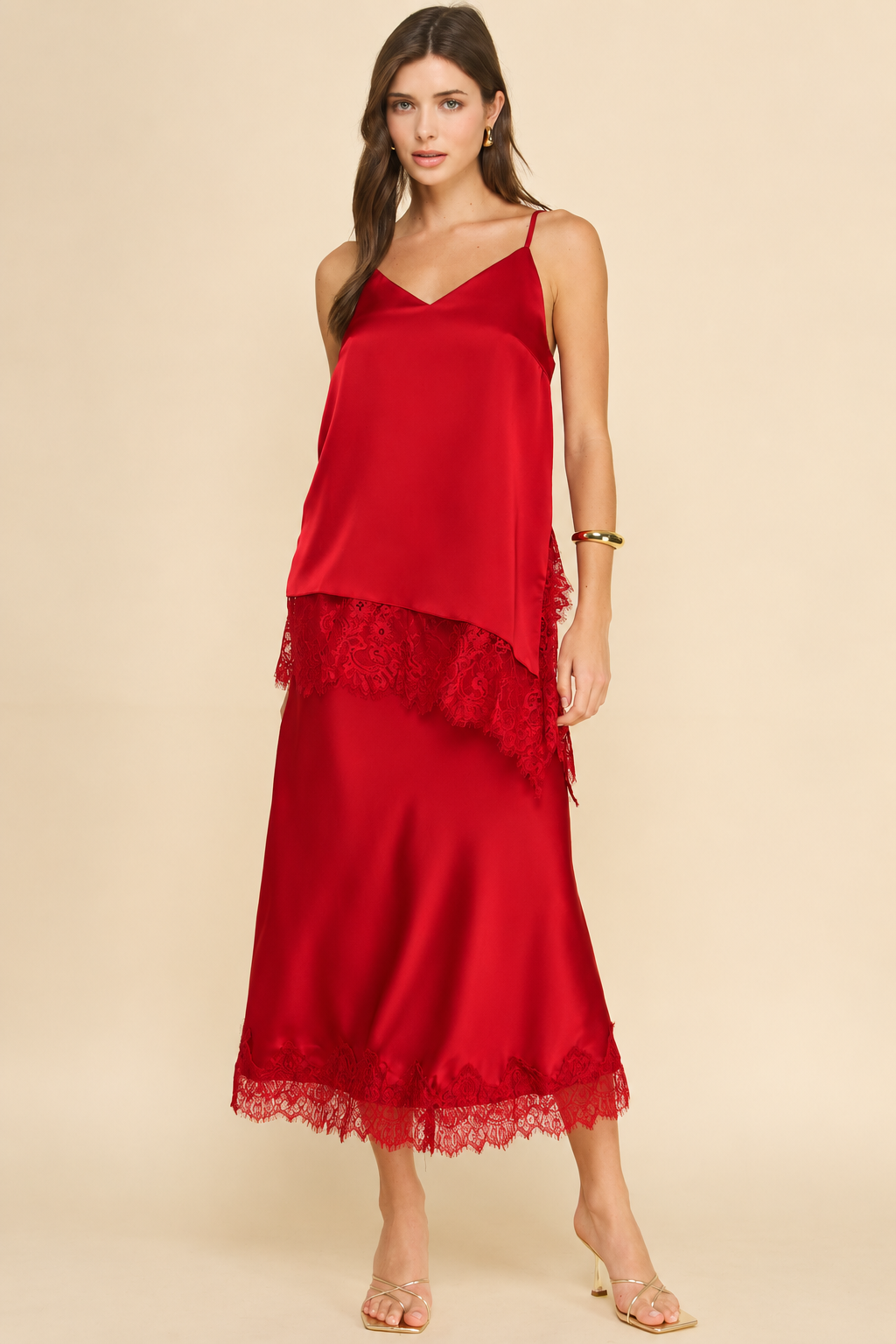 Muse Slip Skirt with Lace Detail