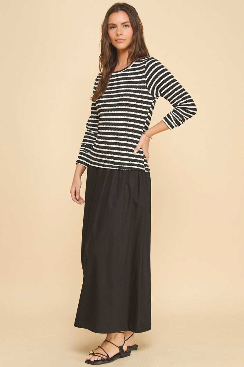 Hepburn Drop-Waist Midi Dress