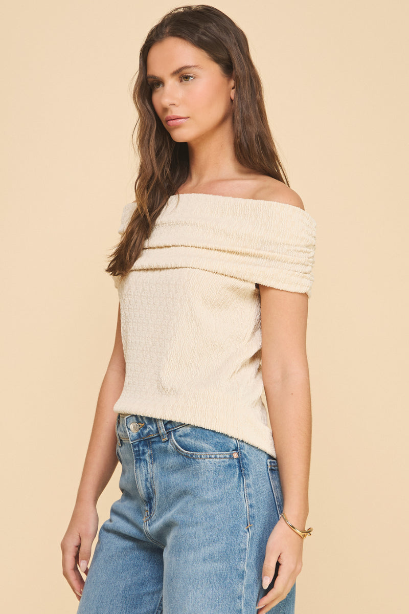 Off The Shoulder Knit Top