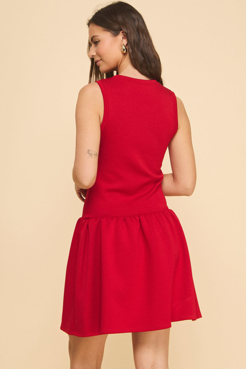 Abby Drop-Waist Short Dress