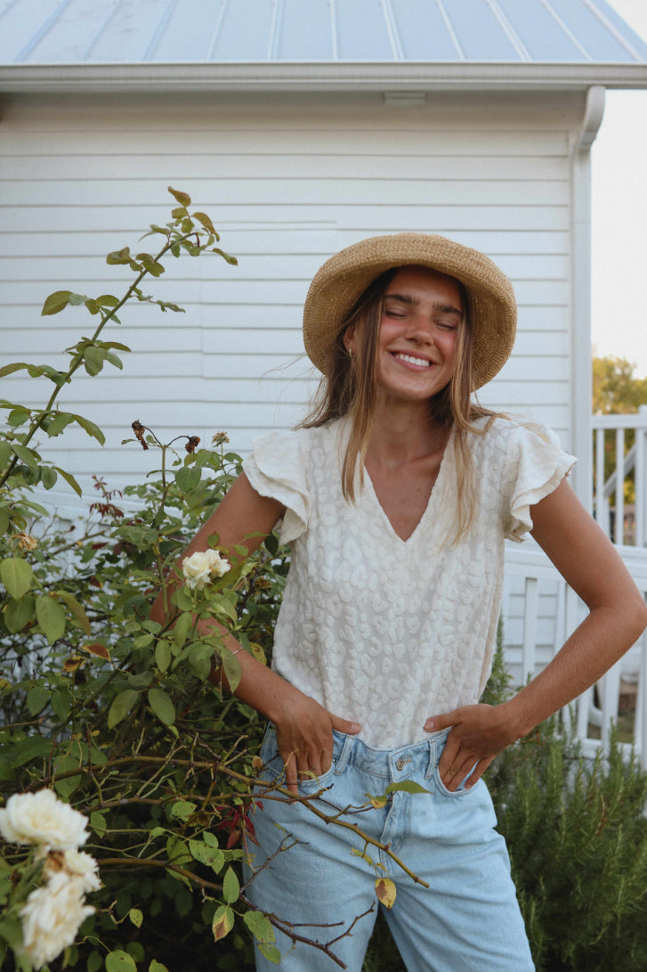 Louisiana Animal Texture Top