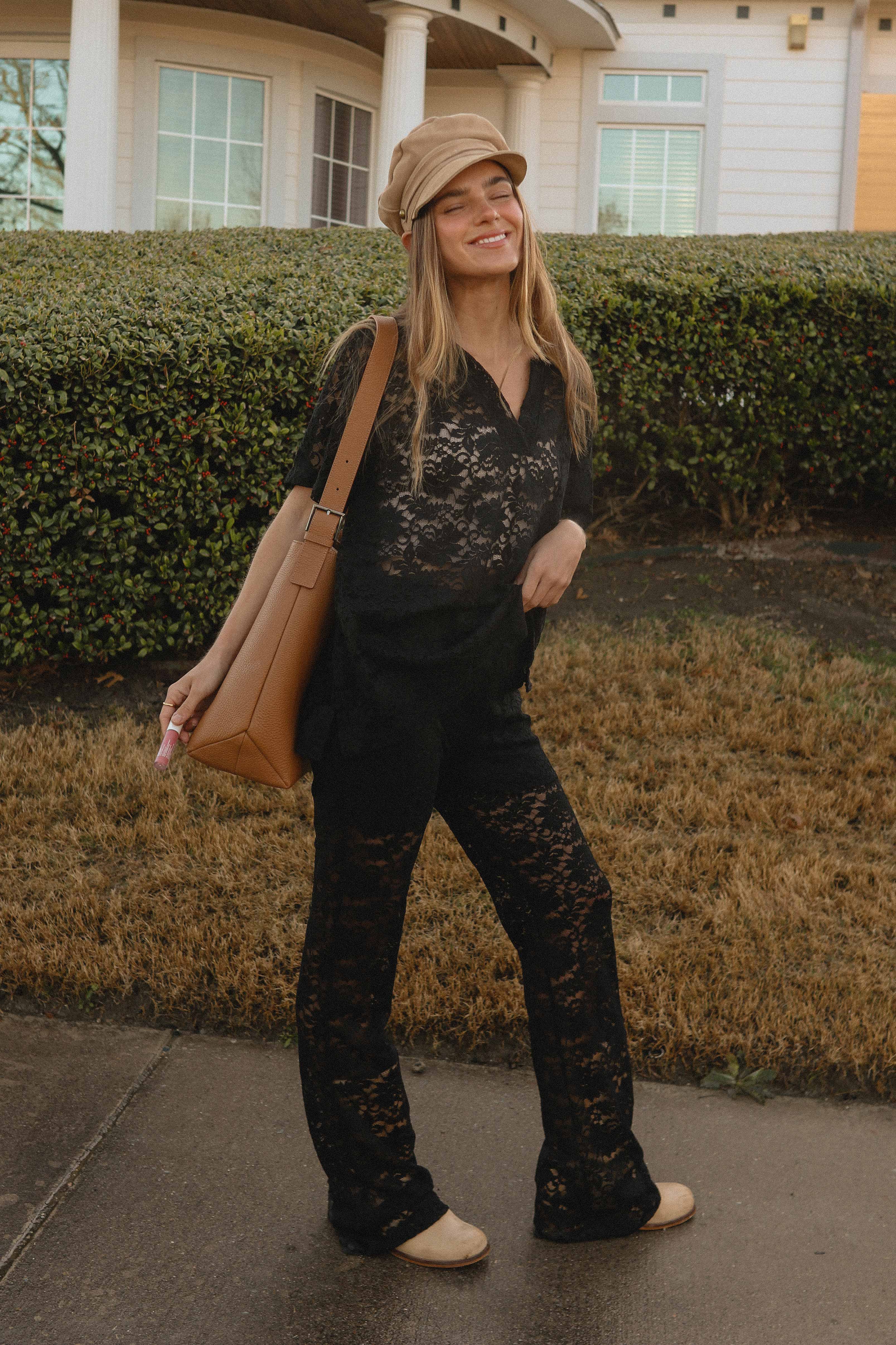 Lace Polo Shirt