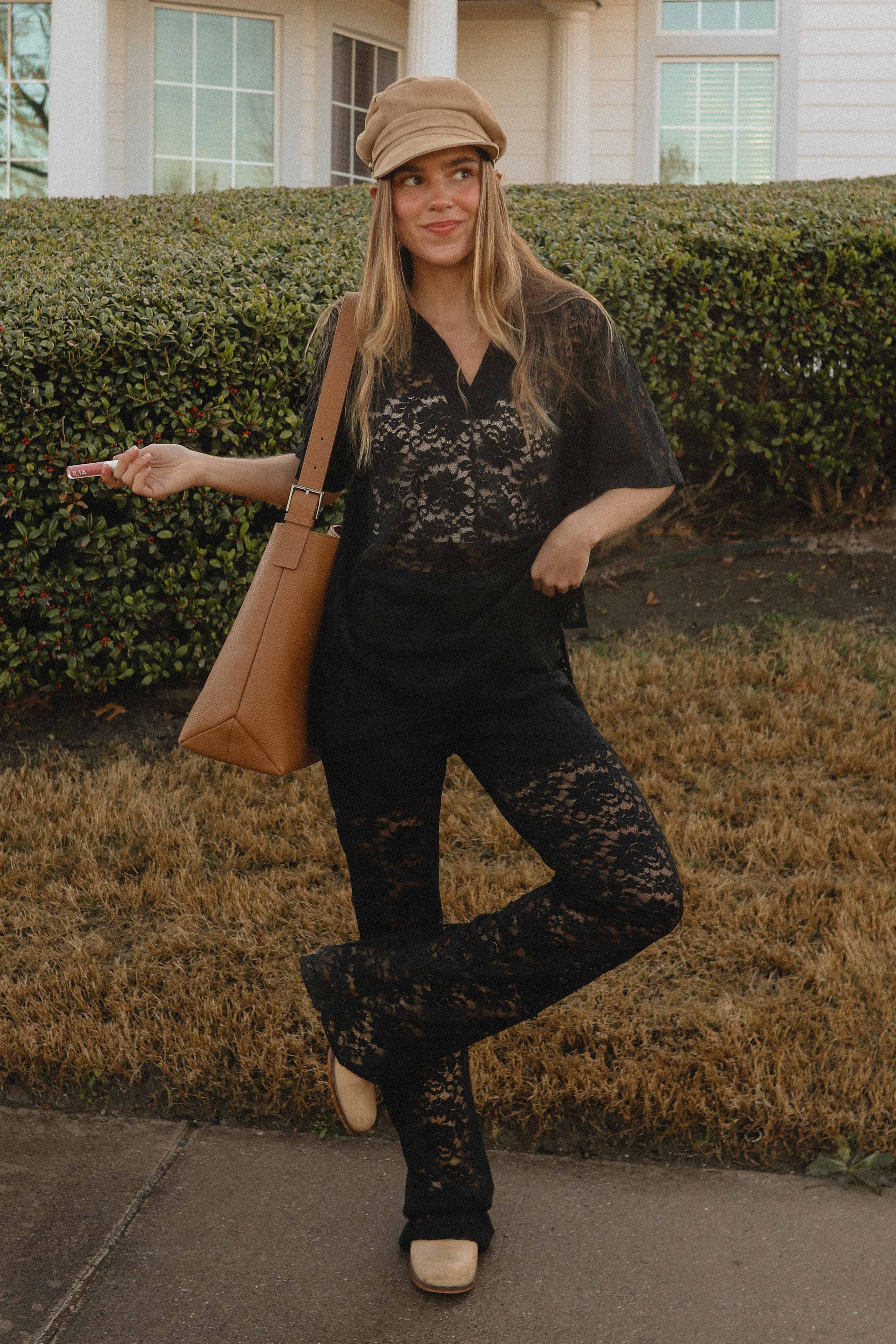 Lace Polo Shirt