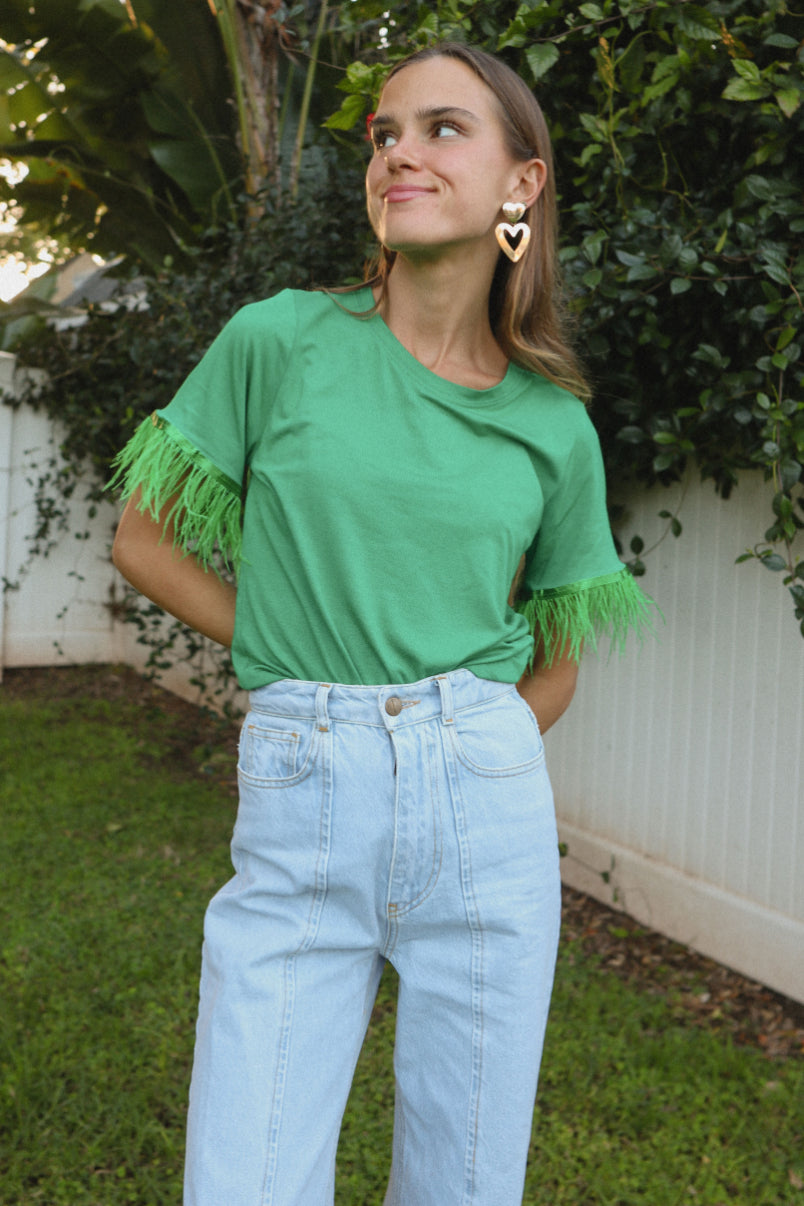 Sunflower Basic t-shirt with Feathers