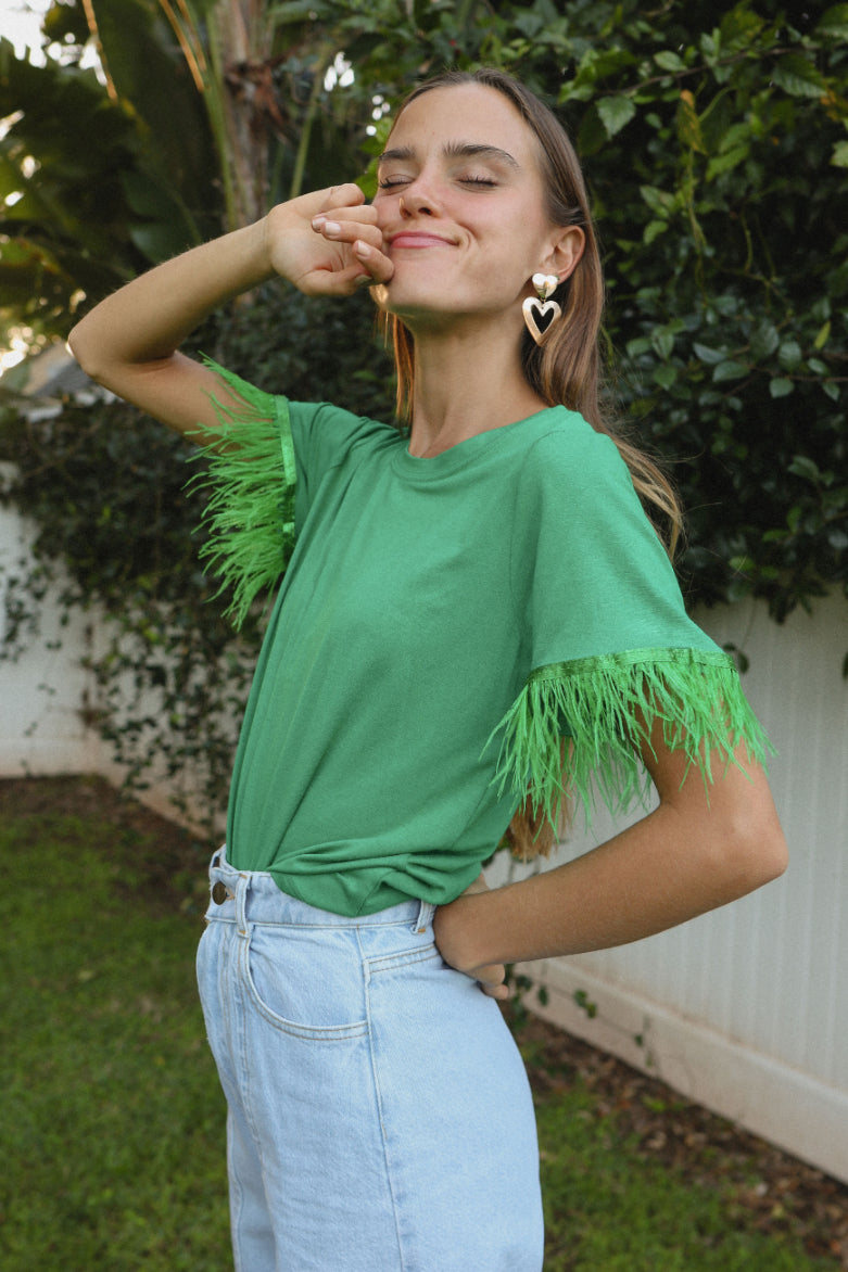 Sunflower Basic t-shirt with Feathers