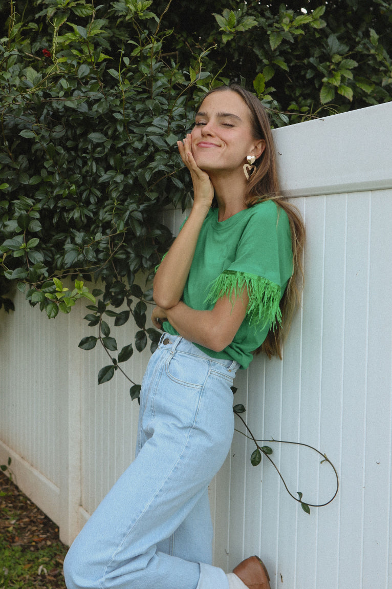 Sunflower Basic t-shirt with Feathers