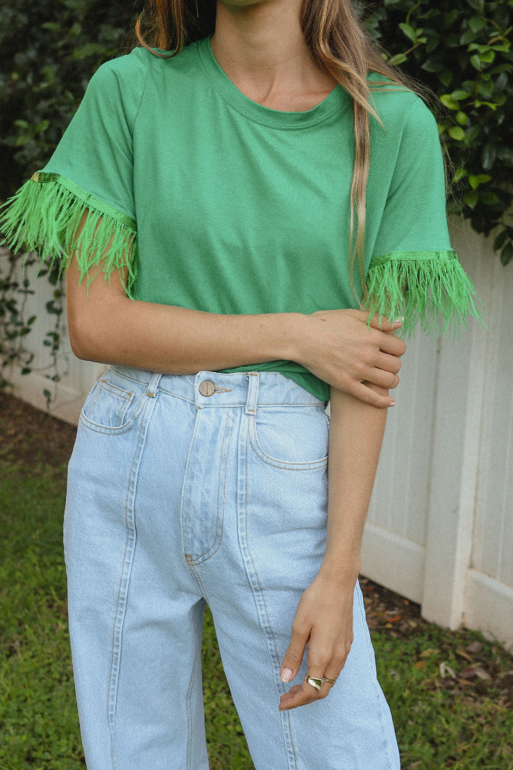Sunflower Basic t-shirt with Feathers